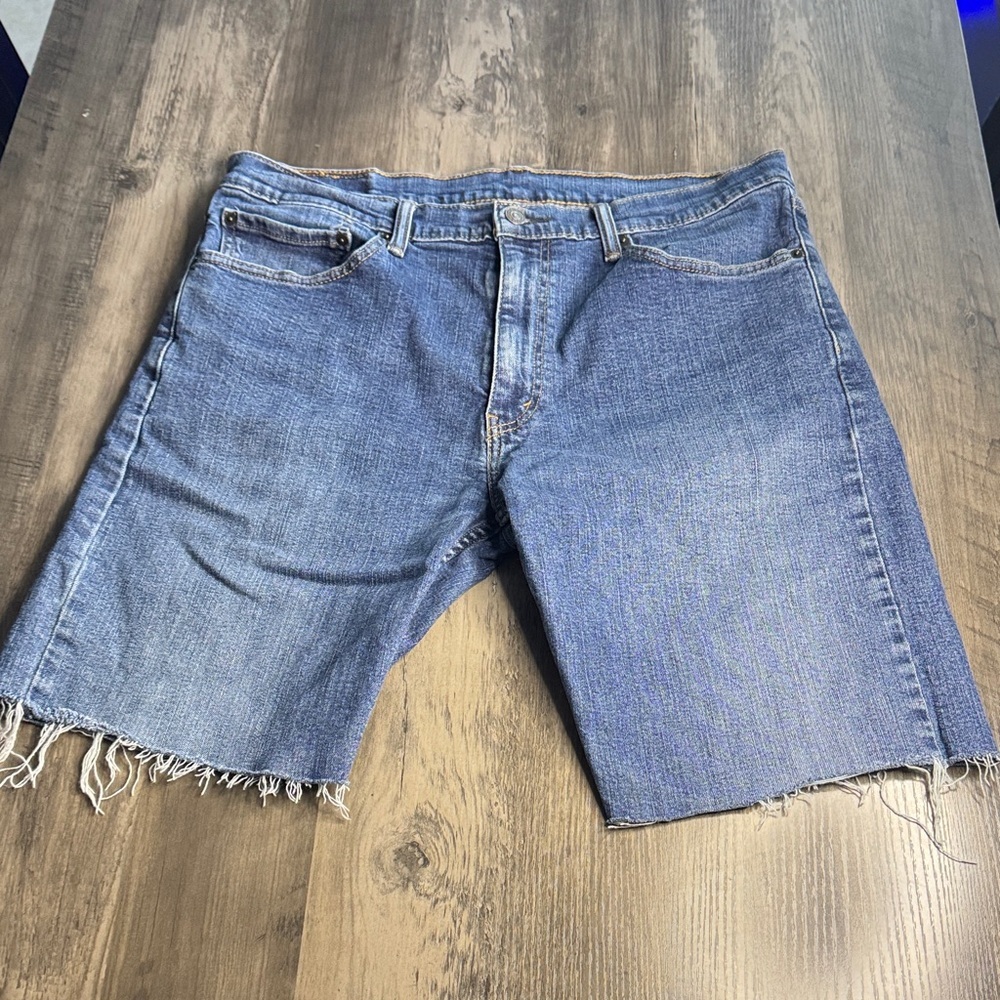 Levi's Blue Denim Men's Jean Cutoff  Shorts